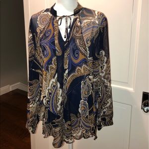 CHICO’S Paisley Chiffon Blouse